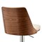 Armen Living Jacob Adjustable and Swivel Cream Faux Leather and Walnut Wood Bar Stool with Chrome Base LCJBBAWACR - alternate 7